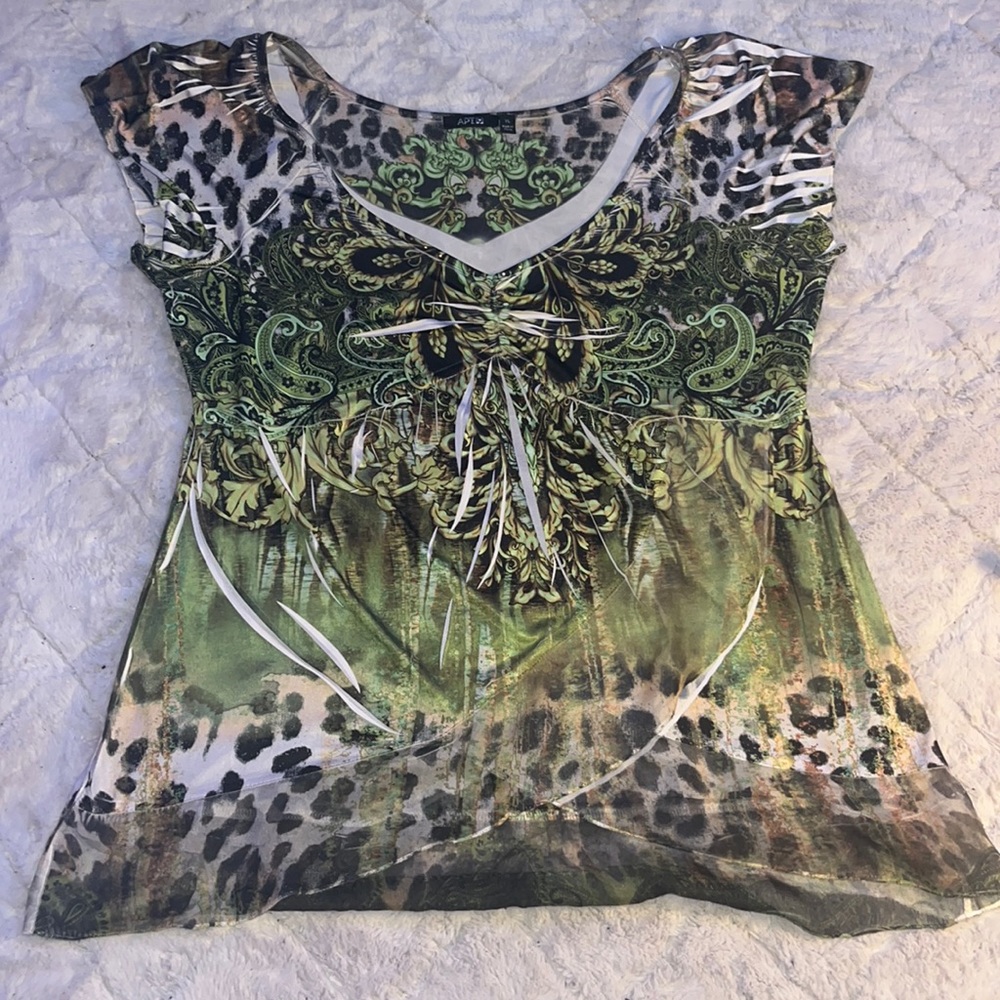 COPY - APT. 9 woman XL off the shoulder sleeve shirt
